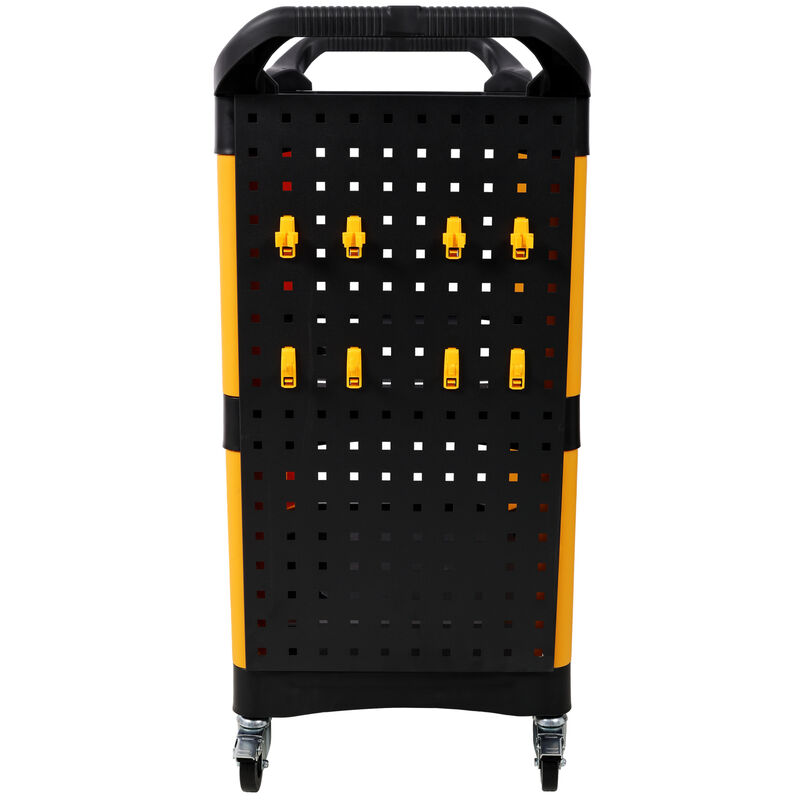 ELEMENT ACE 3 Tier Rolling Heavy Duty Utility Organizer Cart with Pegboard Hooks Spray Bottle Holders for Garage Workshop Auto Detail Repair Shop Tool Storage image number 7