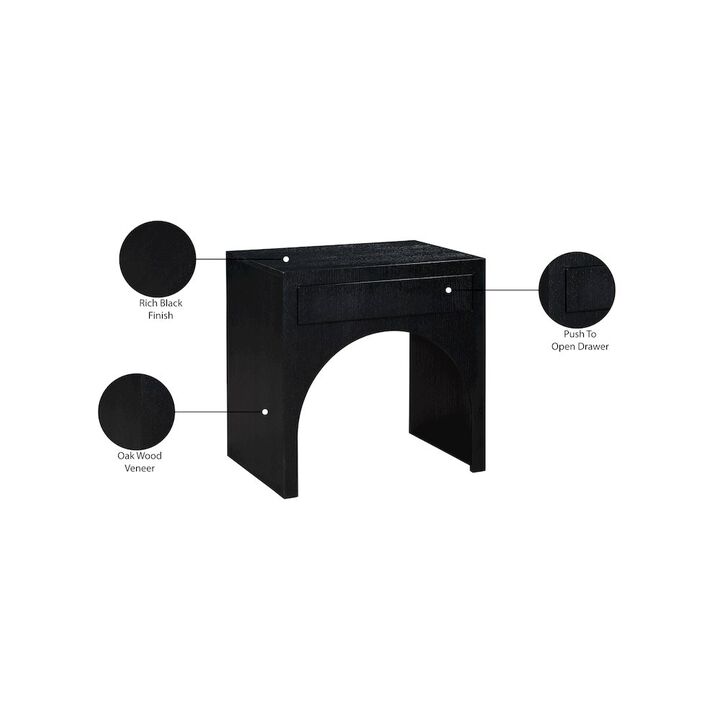 Meridian Furniture August Black Night Stand