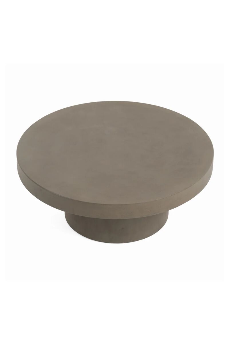 Round Concrete Coffee Table | OROA Modern Morley image number 2