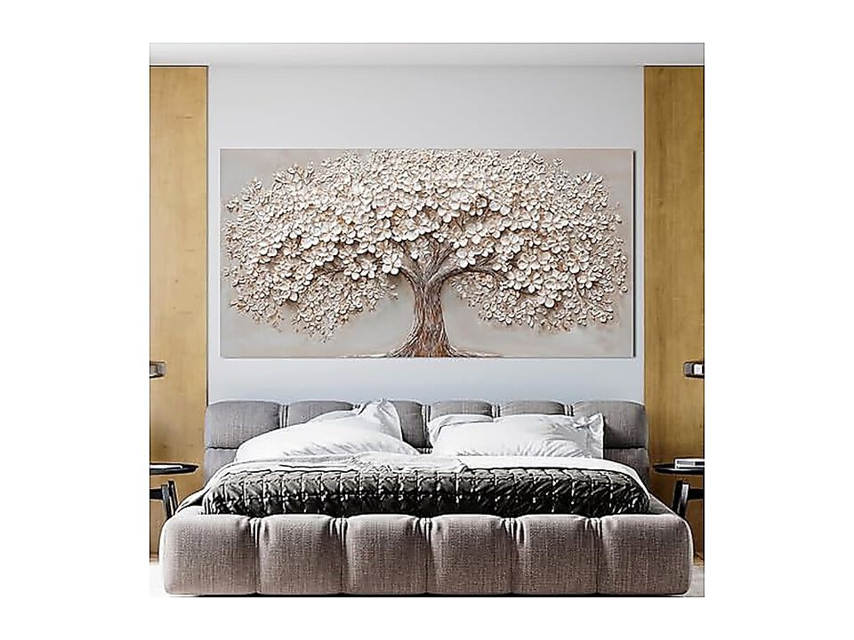 Canvas Wall Art Decor Oversized Living Room Tree Life Modern Large White Walls