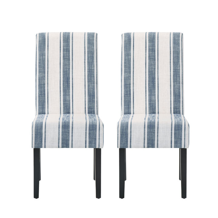Merax Set of 2 Contemporary Upholstered Dining Chairs