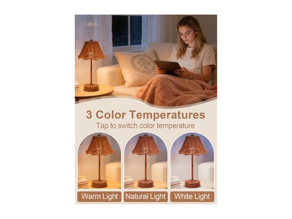 Rechargeable Cordless Dimmable Desk Lamp For Bedroom Office Desk