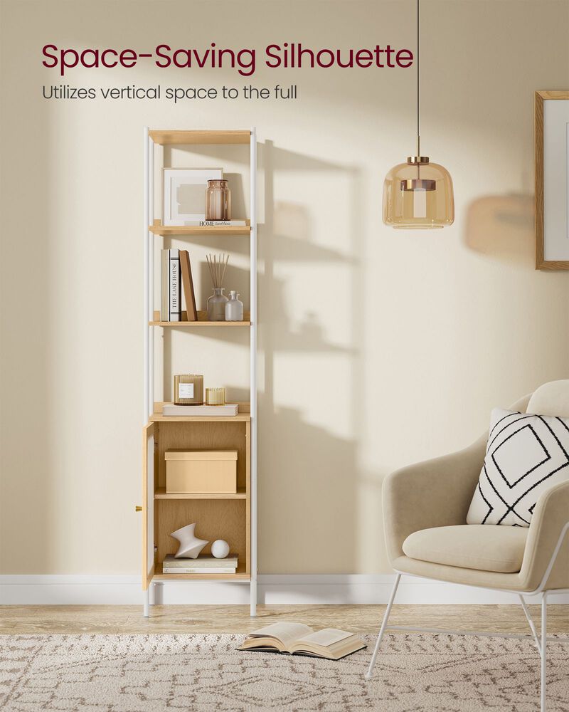 Bookcase with Plastic Doors for Modern Storage and Easy Access