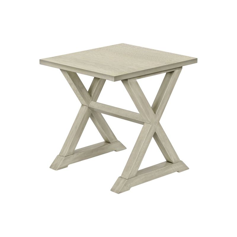 Transitional Accent Table in White color
