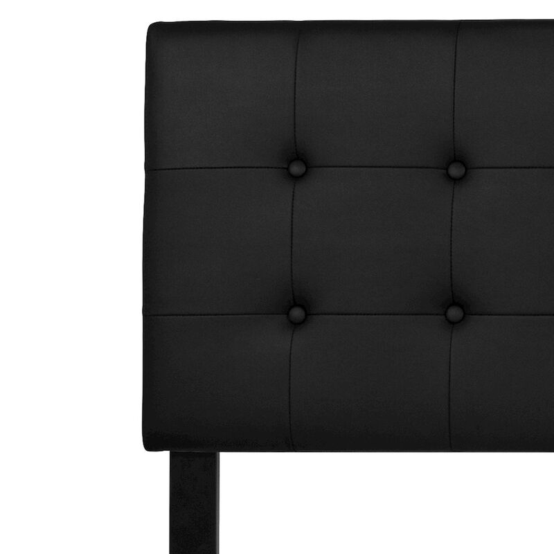 Flash Furniture Tufted Upholstered King Size Headboard in Black Vinyl image number 3