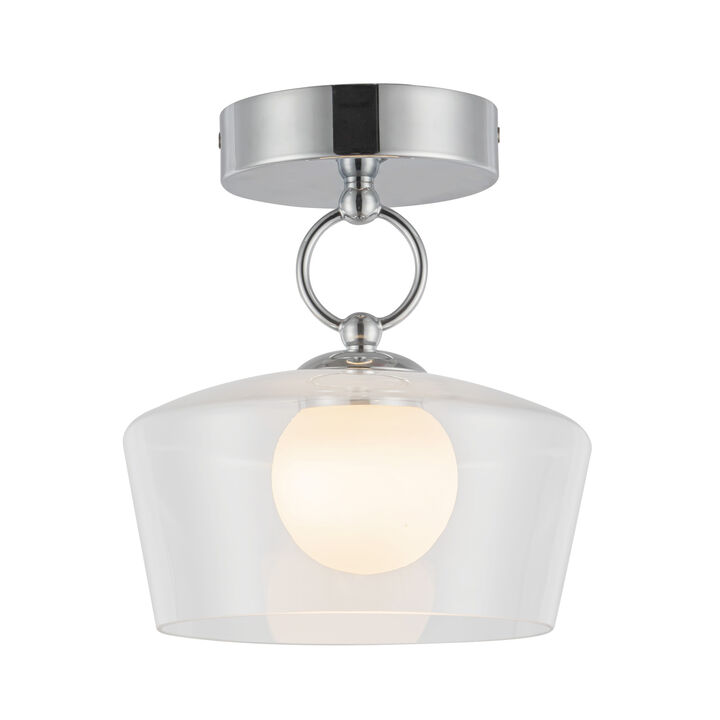 Leota 8 in LED Semi Flush Mount