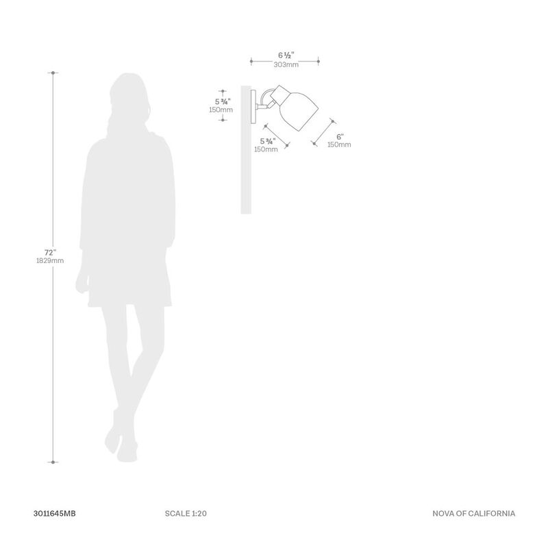 NOVA OF CALIFORNIA Petaluma Bone Porcelain Wall Sconce