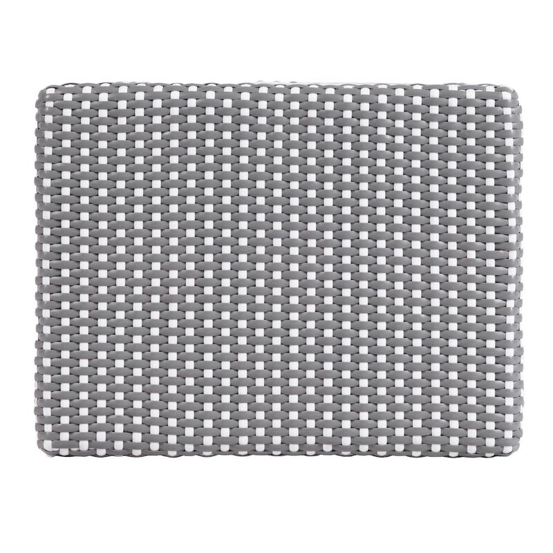 Butler Specialty Laguna 24.5 in. Seat Height Rattan Counter Stool, Gray and White image number 6