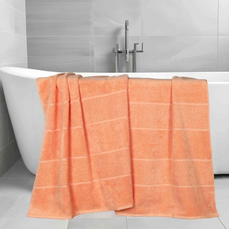 Set of 2 Smart Twist Viscose Cotton Blend Bath Sheet Towels image number 2