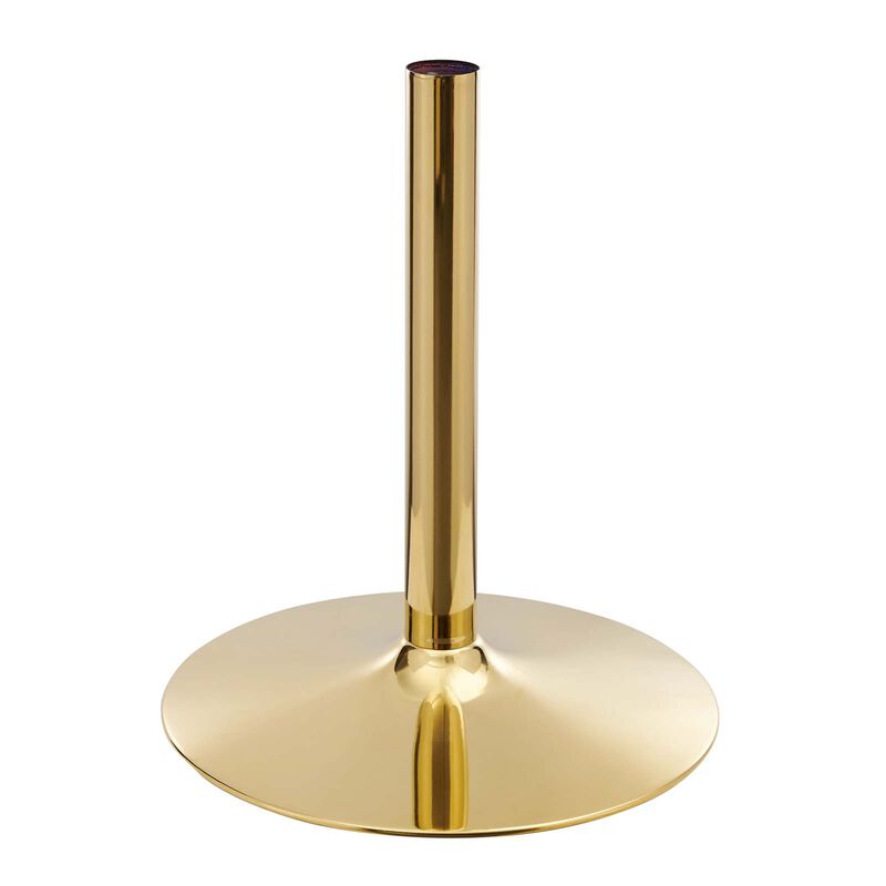 Modway - Verne 48" Oval Dining Table Gold Walnut image number 3