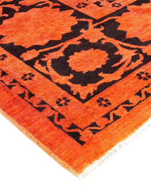 Vibrance, One-of-a-Kind Hand-Knotted Area Rug  - Orange, 12' 2" x 17' 5"