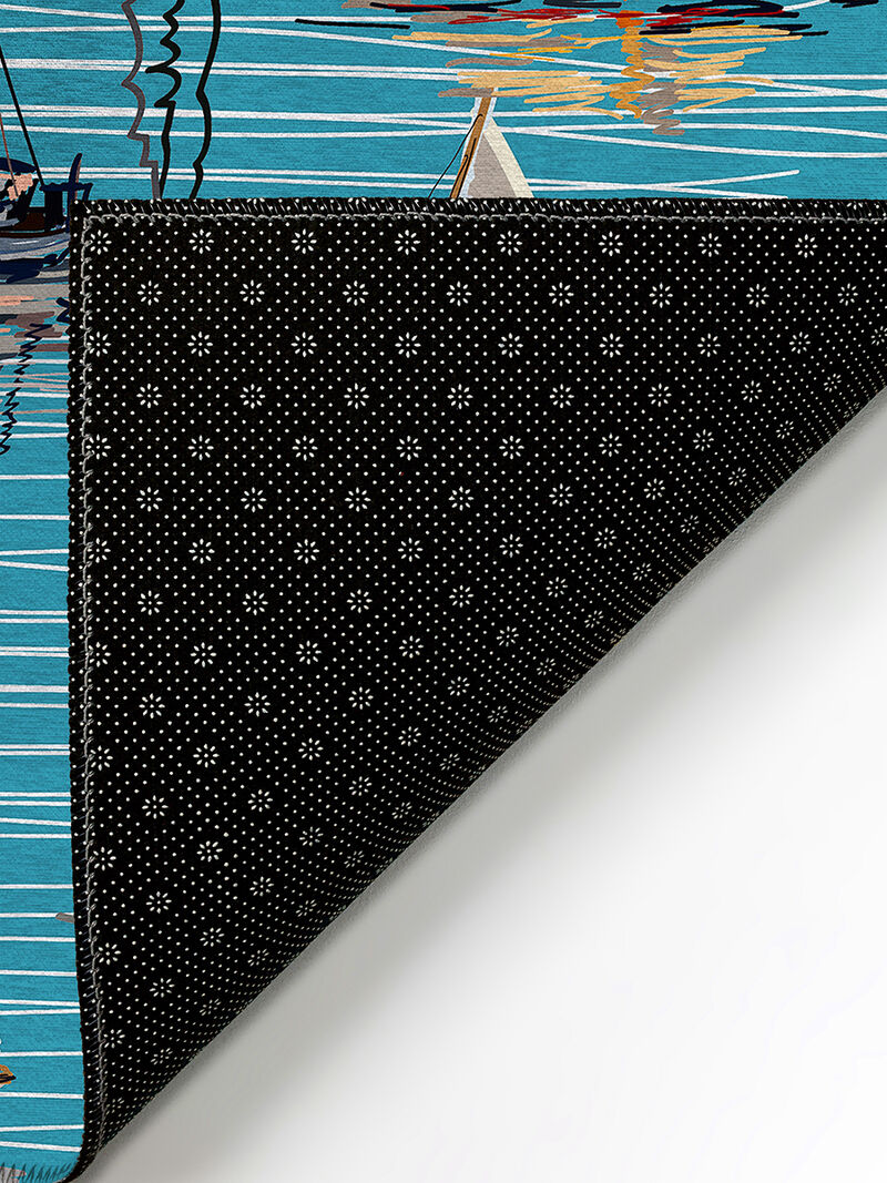 Harbor HA8 Teal 5' x 7'6" Rug