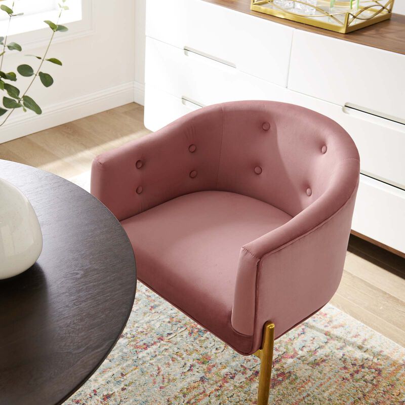 Savour Tufted Performance Velvet Accent Chair image number 1