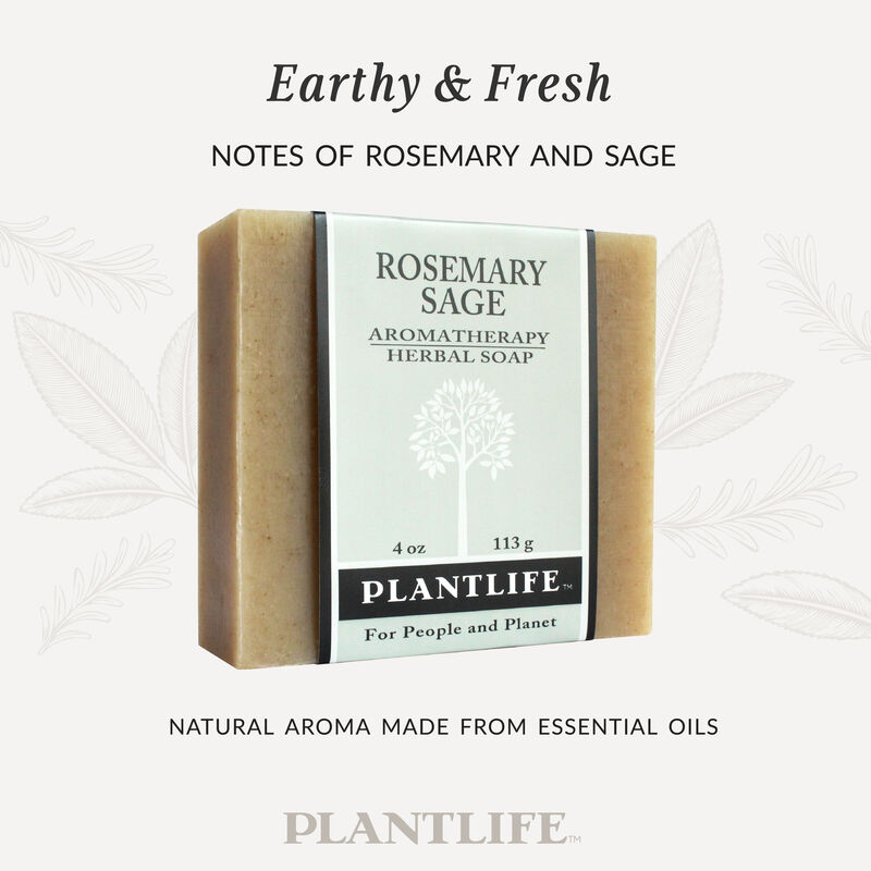 Plantlife Bar Soap - Rosemary Sage 6 Pack image number 2