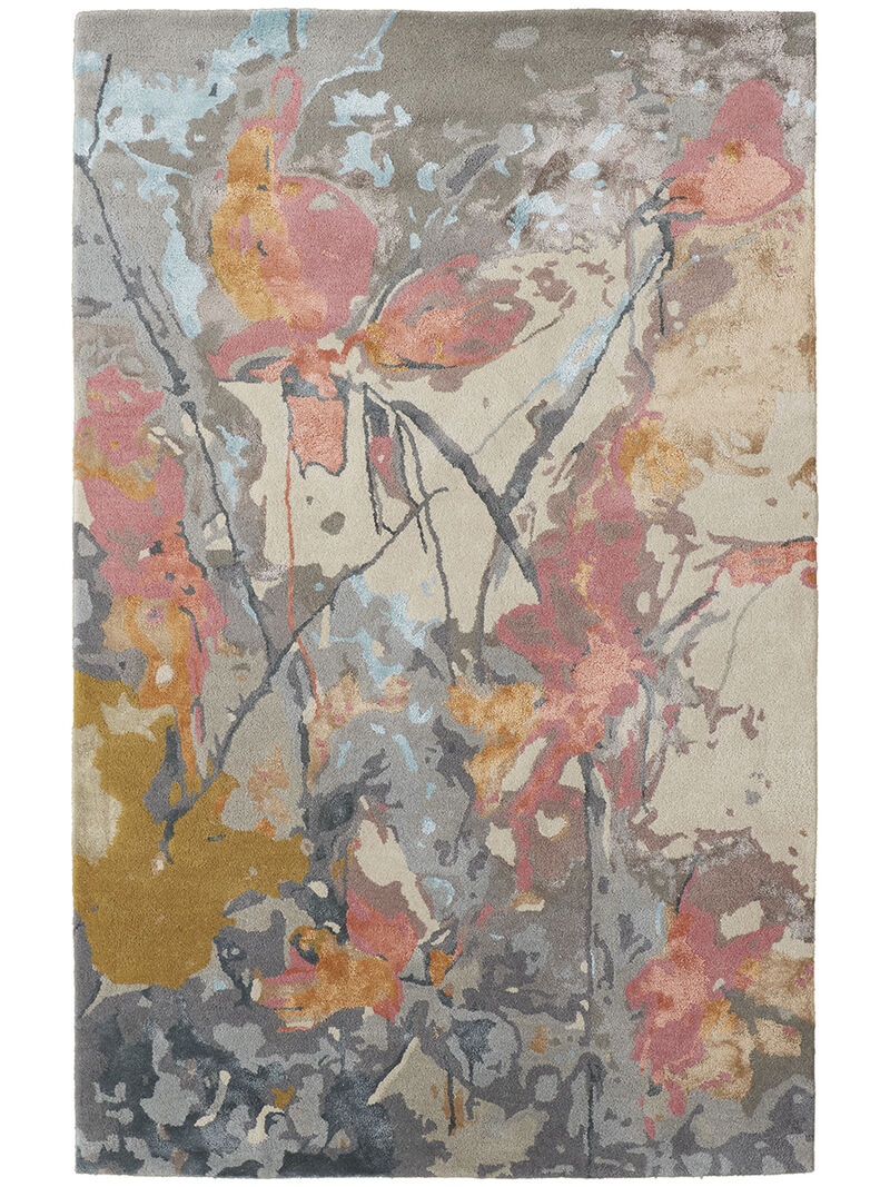 Dafney 8867F Blue/Pink/Gray 2' x 3' Rug image number 0