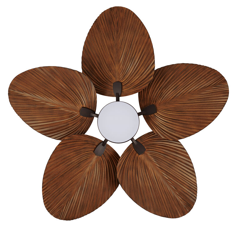 Lucci Air Bali 52" Outdoor Indoor/Outdoor Ceiling Fan with Light and Remote, Ceiling Fan with Lights, Damp Rated, Energy Efficient DC Motor image number 3