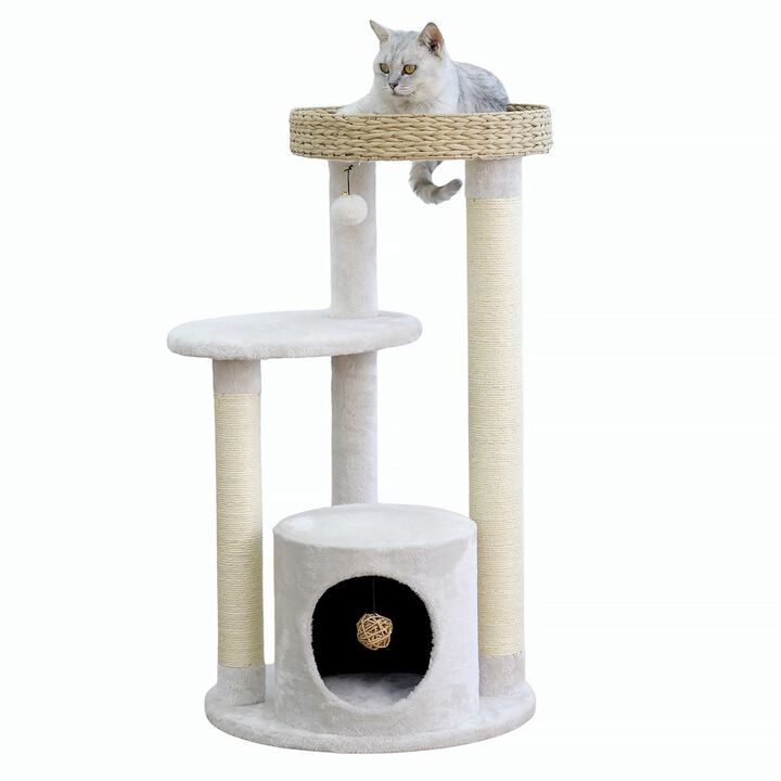 Petpals 4-Level Cat Tower Winnipeg Medium Sustainable Cat Tree, 36"H