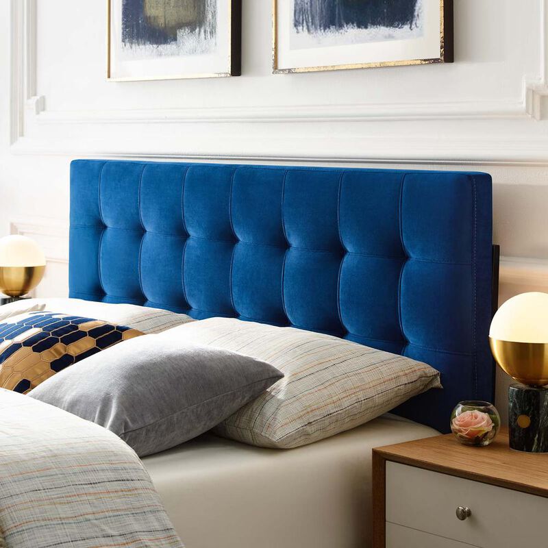 Lily Queen Biscuit Tufted Performance Velvet Headboard image number 7