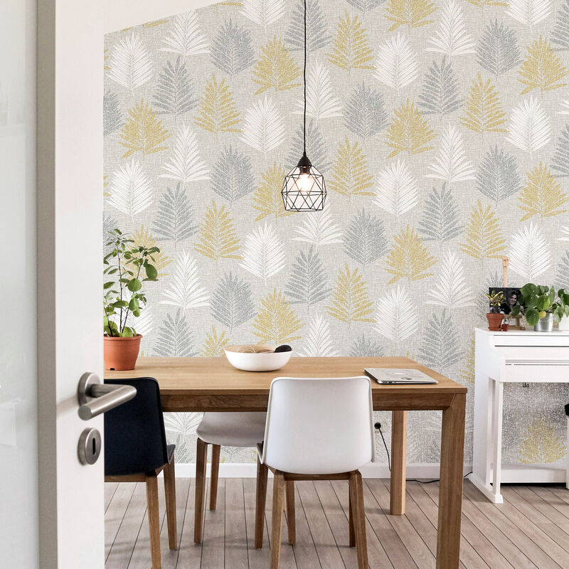 Willis Mustard Palm Frond Wallpaper image number 3
