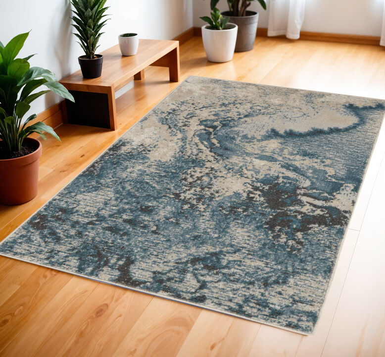 HomeRoots Abstract Area Rug