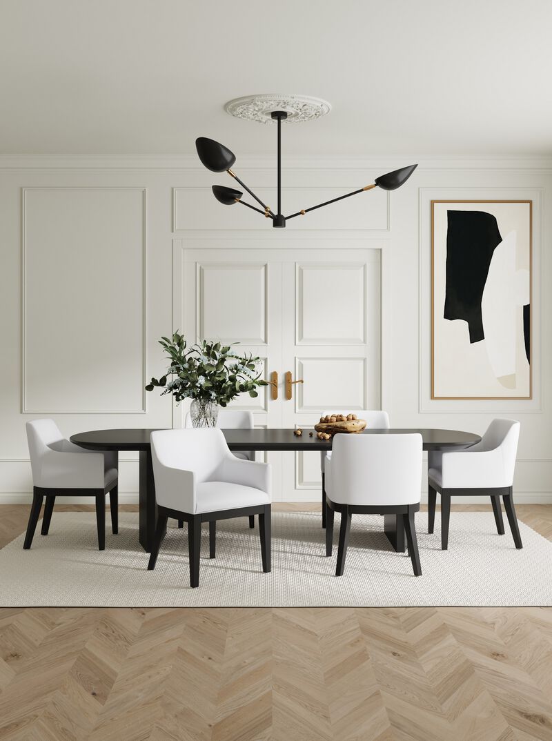 Gansevoort Cream Dining Arm Chair