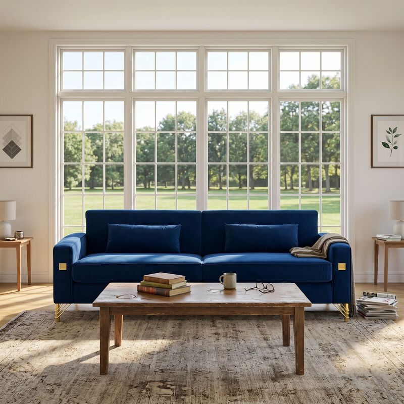 Stapak Velvet Sofa image number 1