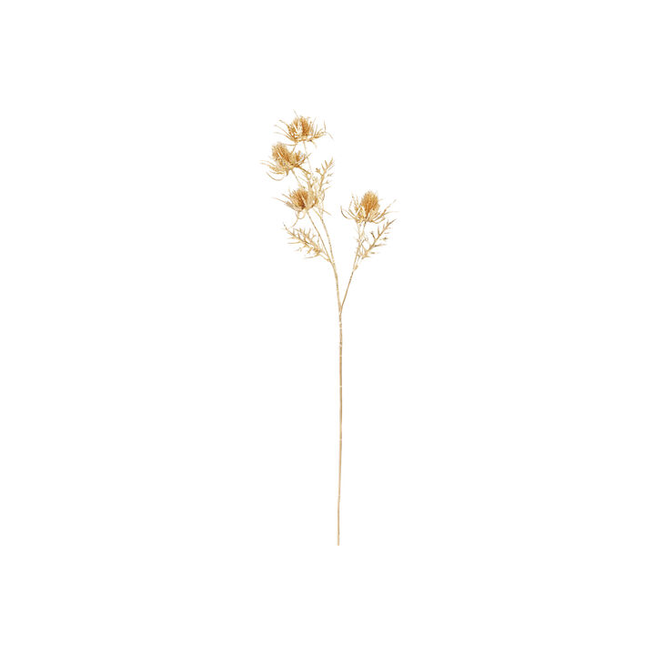 Gilded Thistle Stem with Glittered Polyethylene & Iron