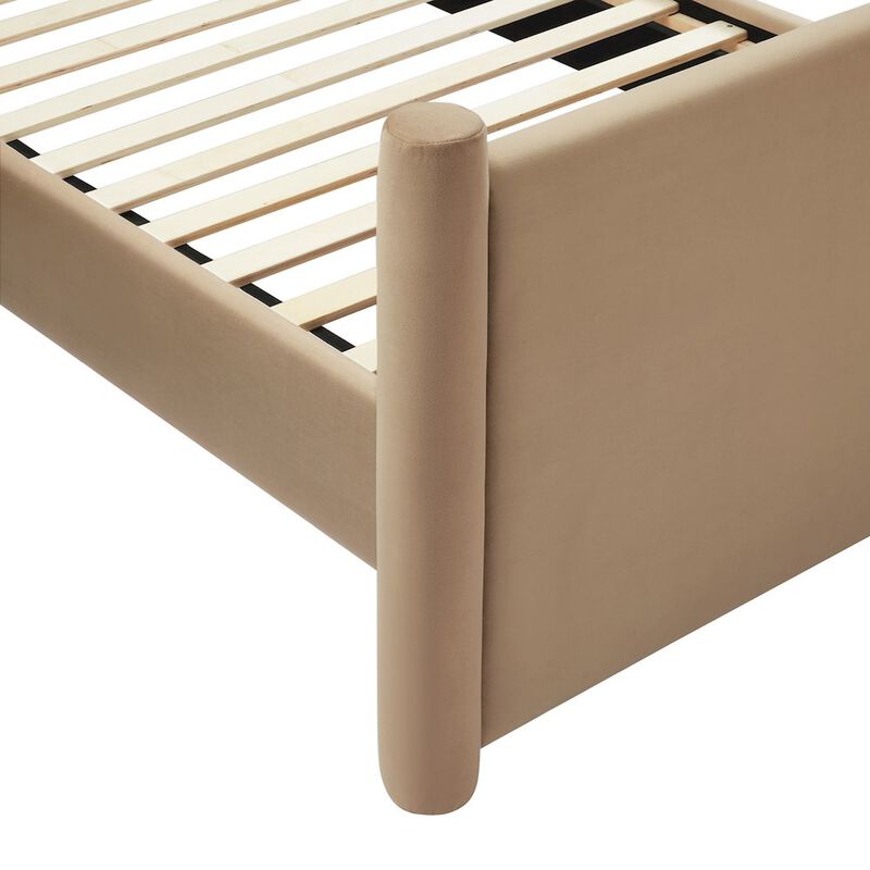 Modway Rael Performance Velvet Twin Platform Bed image number 6