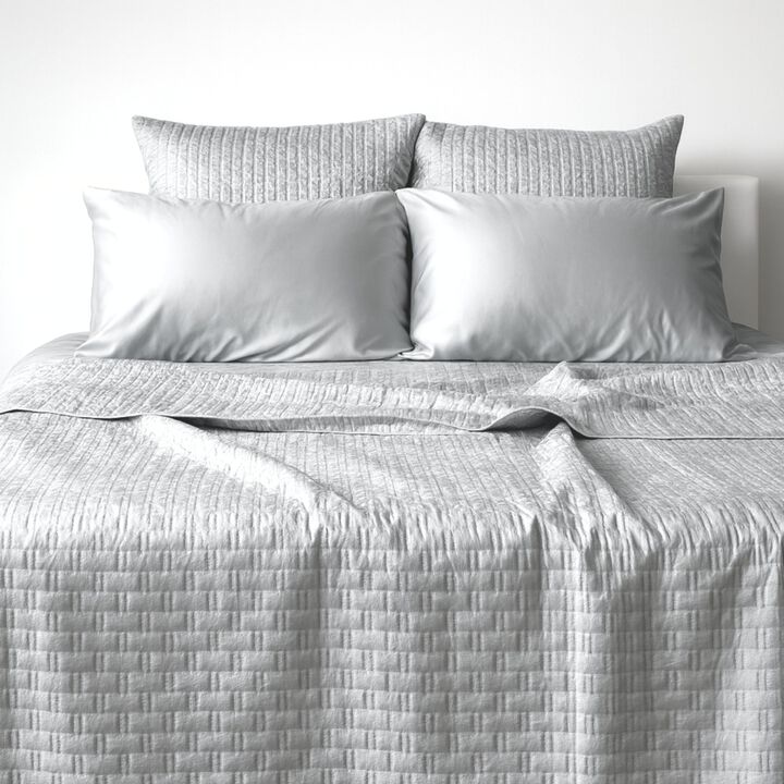 BedVoyage Luxury 100% viscose from Bamboo Quilted Brick Coverlet