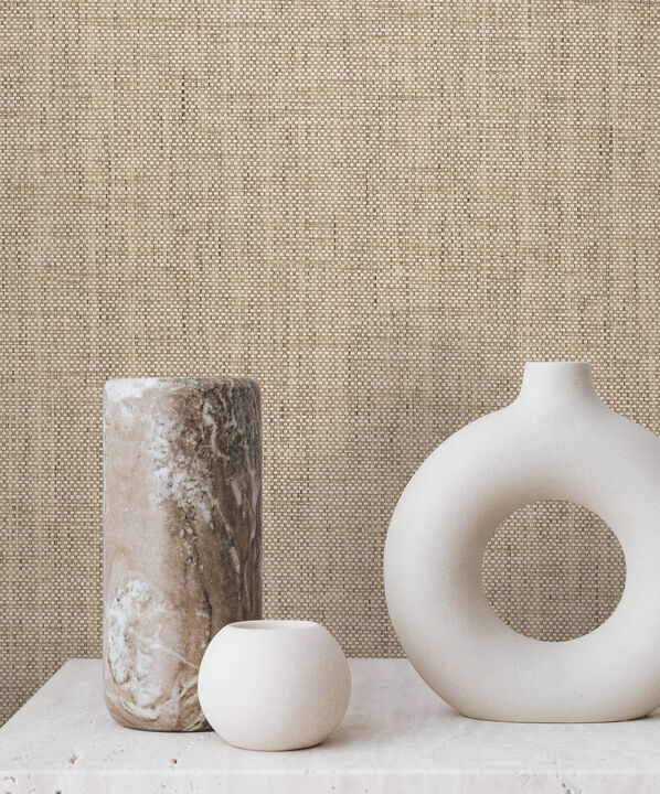 Kami Paperweave Mushroom Wallpaper