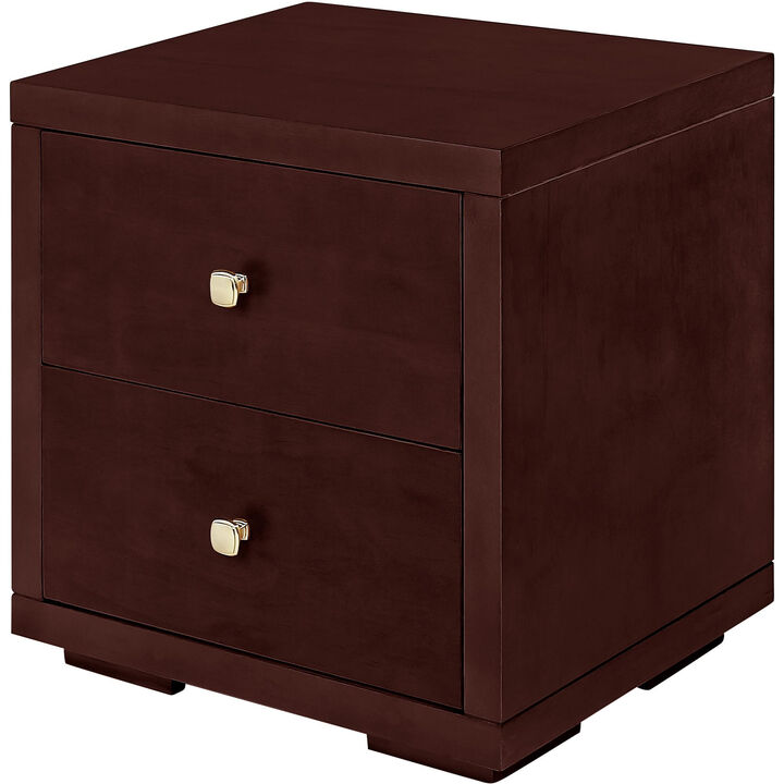 Minimalist Two Drawer Nightstand