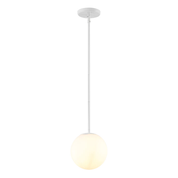 Bleecker 7.75" Metal/Glass Globe LED Pendant