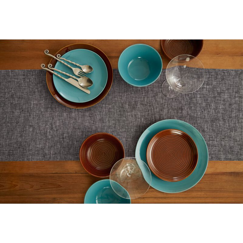 Solino Home 100% Pure Linen Table Runner - Athena