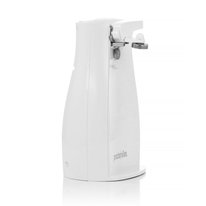 Proctor Silex Simply Better Electric Automatic Can Opener in White