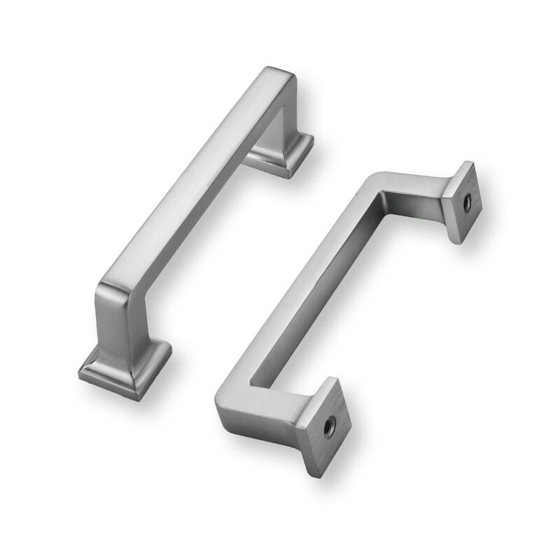 khtumeware 10 Pack Brushed Nickel Cabinet Pulls, 3 Inch(76mm) Hole Centers Solid Satin Nickel Cabinet Handles Kitchen Hardware S