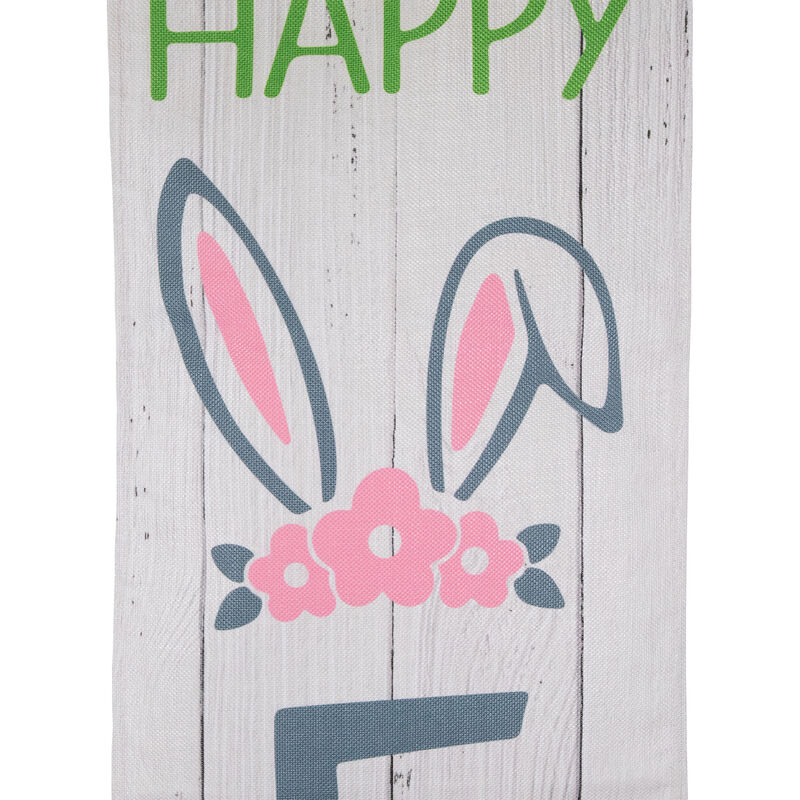 Set of 2 "Welcome" and "Happy Easter" Outdoor Hanging Door Banners 71"