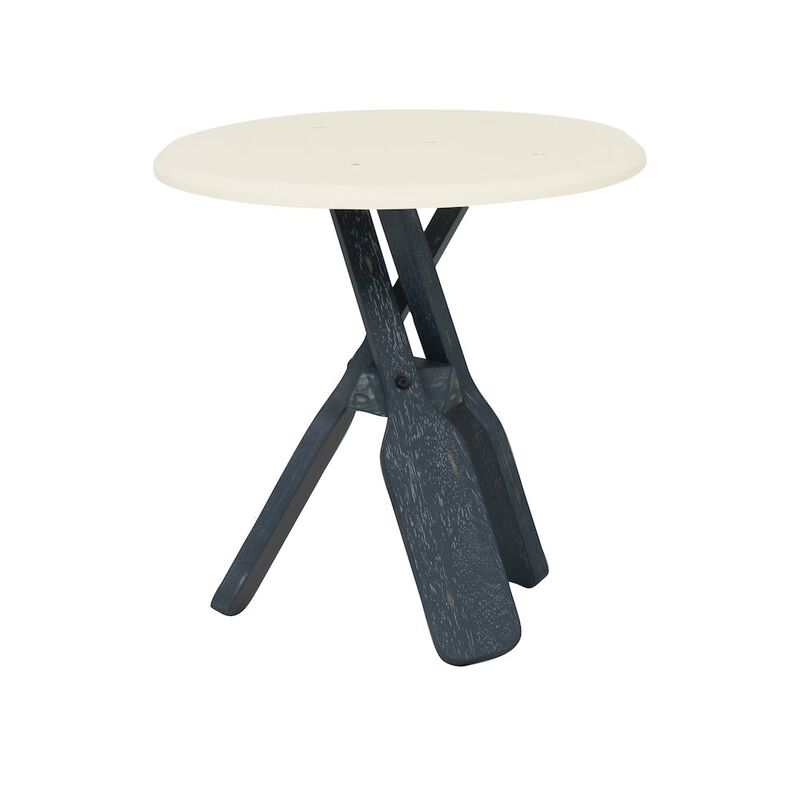 Linon Omar Side Table Blue image number 4
