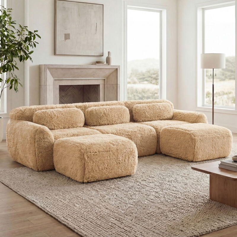 Ciltur U-shaped Boneless Sectional Sofa image number 2