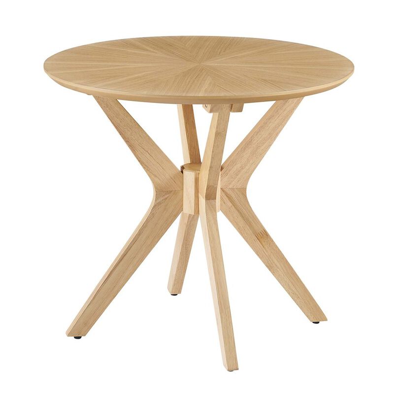 Crossroads 24&rdquo; Round Wood Side Table image number 0