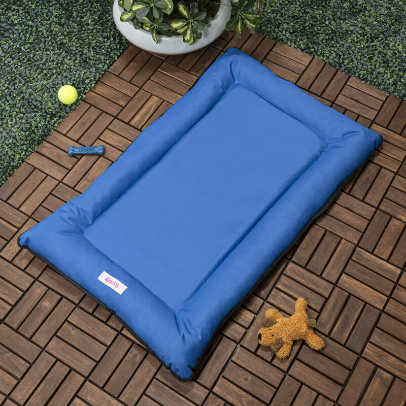 Archie Traditional Oxford Waterproof Indoor/Outdoor Hand-Washable Memory Foam Camping Pet Bed