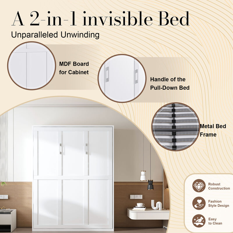 Stelun foldable wall bed image number 3