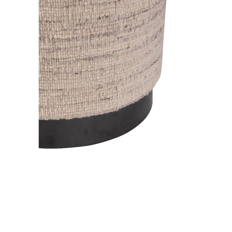 Carolina Chair & Table Handwoven Triton Matte Black Base Storage Ottoman