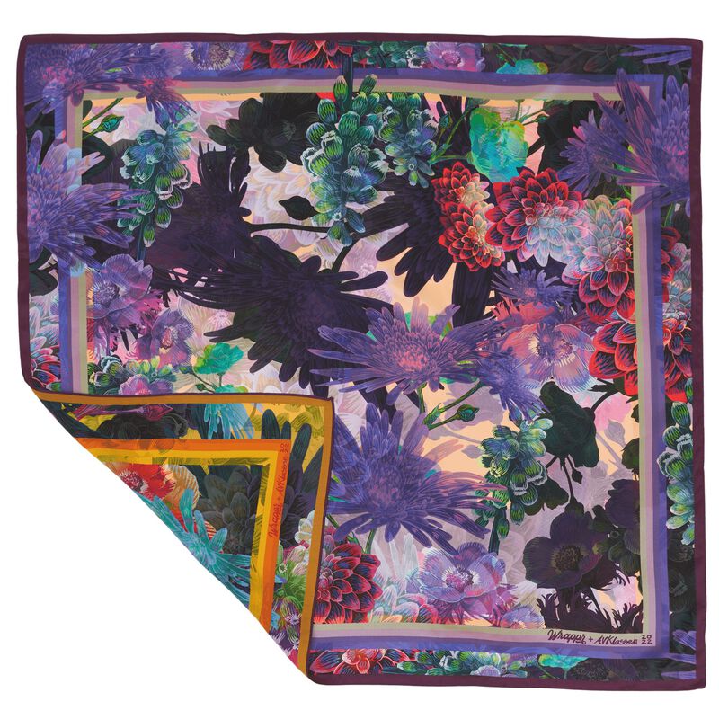 Lilac | 35" Mulberry Silk Furoshiki Gift Wrap by Adam Klassen image number 2