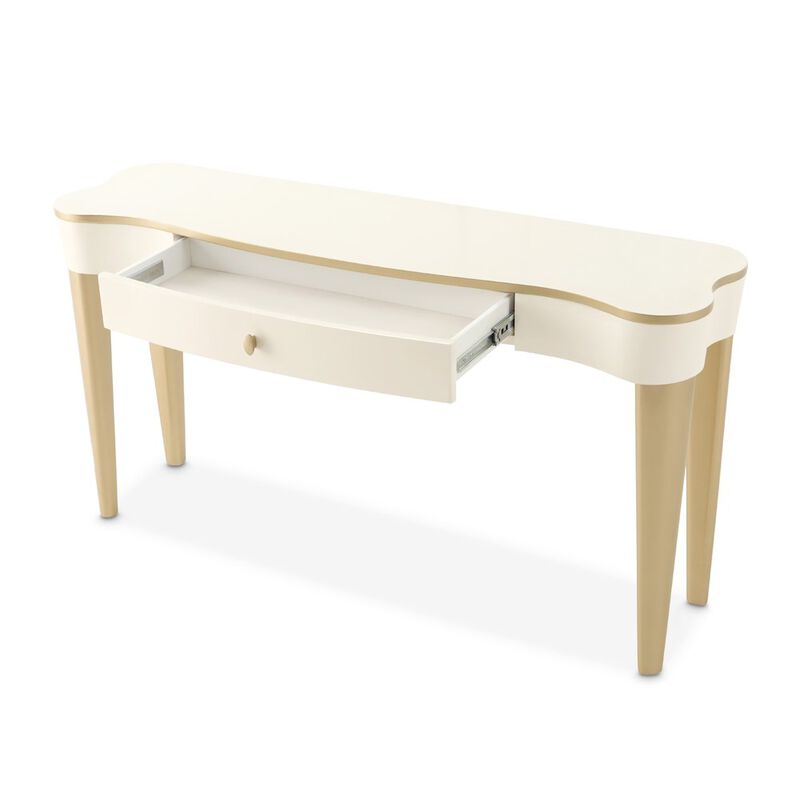 Michael Amini La Terrazza Console Table - Creamy Pearl