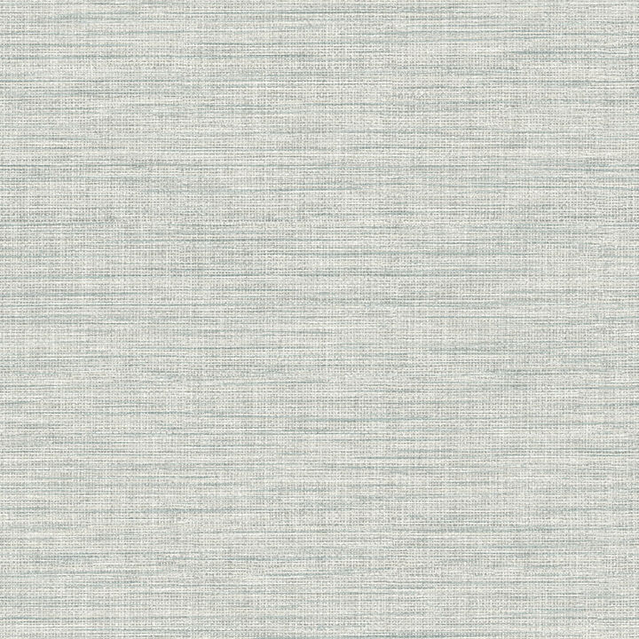 Exhale Seafoam Faux Grasscloth Wallpaper (Set of 2)