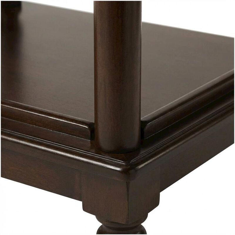 Starlight Canyon Home Traditional Library Stand with Storage for Home Office, Cherry, Cherry image number 6