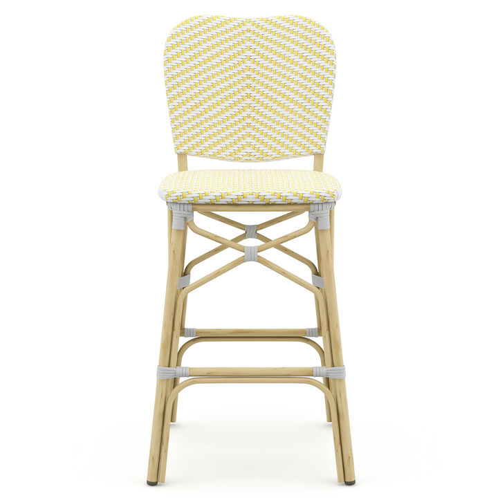 Adino Yellow Patio Bar Chairs