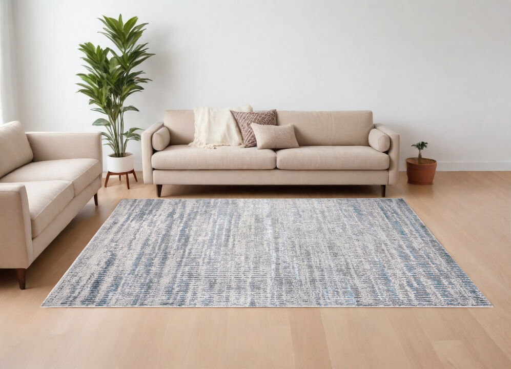 HomeRoots Abstract Power Loom Area Rug