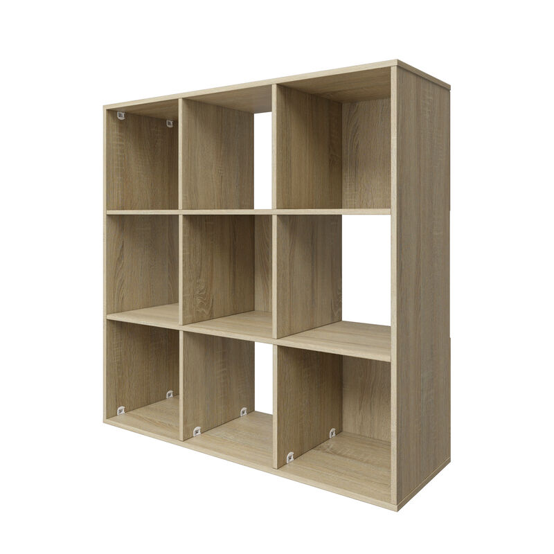 34.96 in. Tall Wood 3-Shelf Etagere Bookcase image number 2