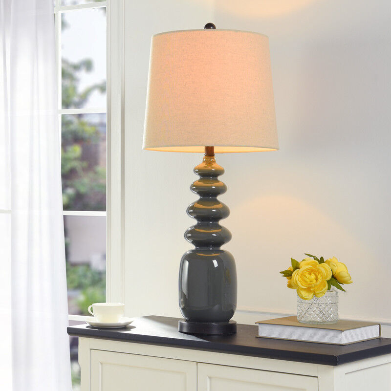 Slate Ripple Ceramic Lamp